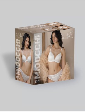 Бюстгальтер пуш-ап гель Mioocchi NOLA 8320 perla, Цвет: perla (жемчуг), Размеры: 80C, изображение 4