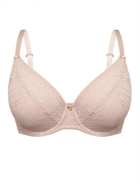 Кружевной бюстгальтер на косточках Mefemi DESIRE M bralette капучино, Цвет: капучино, Размеры: 70F, изображение 8