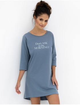 Ночная сорочка из хлопка Sensis MORNING, Цвет: синий, Размеры: L/XL