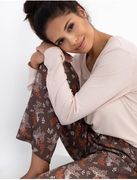 Пижама из вискозы Sensis SHELBY, Цвет: бежевый, Размеры: S, изображение 4