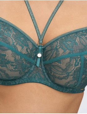 Бюстгальтер кружевной мягкий Alles CHIARA GOLD M зеленый, Цвет: зеленый, Размеры: 90H, изображение 3