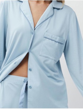 Пижама женская со штанами Aruelle BREA, Цвет: светло-голубой, Размеры: S, изображение 4