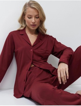 Женская пижама Aruelle CADANCE BURGUNDY, Цвет: бургундское вино, Размеры: XS