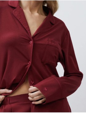 Женская пижама Aruelle CADANCE BURGUNDY, Цвет: бургундское вино, Размеры: XS, изображение 4