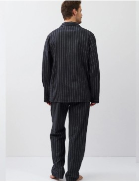 Хлопковая мужская пижама Aruelle CALEB, Цвет: графит, Размеры: L, изображение 3