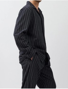 Хлопковая мужская пижама Aruelle CALEB, Цвет: графит, Размеры: L, изображение 4