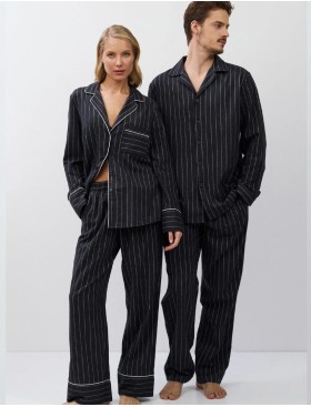 Пижама женская с брюками Aruelle CASEY, Цвет: графит, Размеры: XS, изображение 2