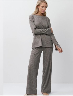 Домашний костюм Aruelle DAVINA SET BROWN, Цвет: тауп, Размеры: XS, изображение 2