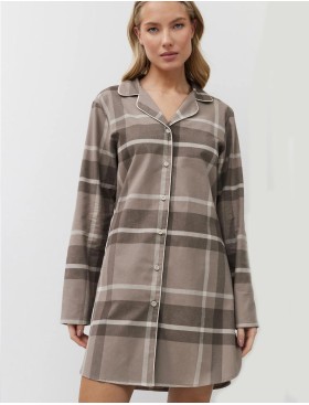 Фланелевая рубашка Aruelle ELODY, Цвет: мокко, Размеры: XS