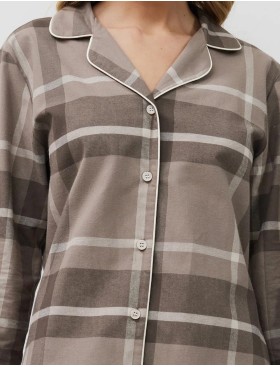 Фланелевая рубашка Aruelle ELODY, Цвет: мокко, Размеры: XS, изображение 4