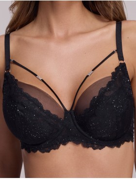 Бюстгальтер полумягкий Ava FIESTA 2154 PU black, Цвет: черный, Размеры: 65H