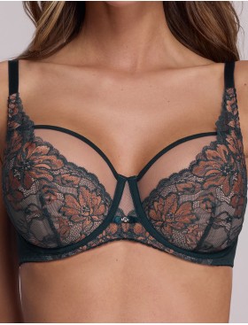 Полумягкий бюстгальтер Ava LUXURY 2174 PU azure, Цвет: морской, Размеры: 75H