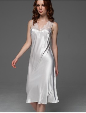 Сорочка с кружевными бретелями Mia-Amore ADELAIDA 4668 белый, Цвет: белый, Размеры: 2XL, изображение 3