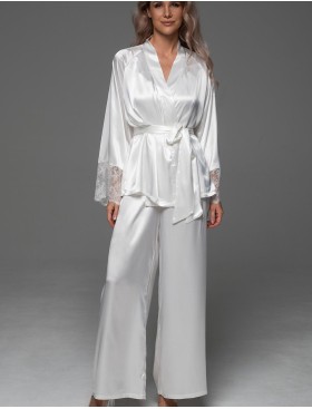 Шёлковый комплект-тройка Mia-Amore ADELAIDA 4706 белый, Цвет: белый, Размеры: 2XL