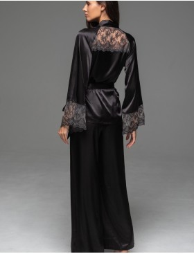 Шёлковый комплект-тройка Mia-Amore ADELAIDA 4706 черный, Цвет: черный, Размеры: 2XL, изображение 4