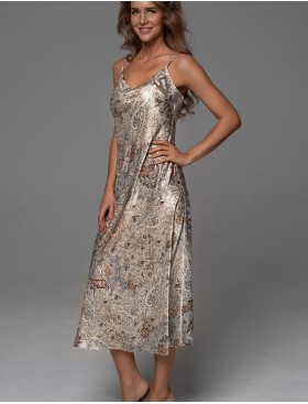 Длинная сорочка на бретелях Mia-Amore LIVIA 4356, Цвет: мультицвет, Размеры: 2XL, изображение 2