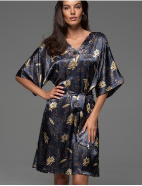 Туника шёлковая Mia-Amore MARYGOLD 4697, Цвет: темно-синий, Размеры: 2XL/3XL