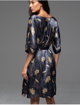 Туника шёлковая Mia-Amore MARYGOLD 4697, Цвет: темно-синий, Размеры: 2XL/3XL, изображение 2