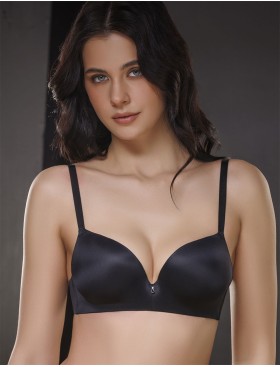 Гладкий формованный бюстгальтер Mioocchi NAOMI 8311 nero, Цвет: nero (черный), Размеры: 90D, изображение 3