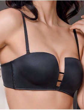 Бюстгальтер планж пуш-ап Mioocchi NAOMI 8313 nero, Цвет: nero (черный), Размеры: 70D