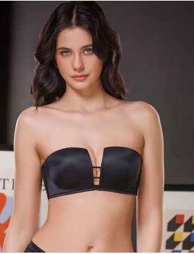 Бюстгальтер планж пуш-ап Mioocchi NAOMI 8313 nero, Цвет: nero (черный), Размеры: 70D, изображение 2