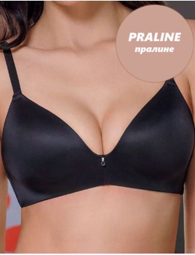 Гладкий бюстгальтер без косточек Mioocchi NAOMI 8314 praline, Цвет: praline (пралине), Размеры: 80D
