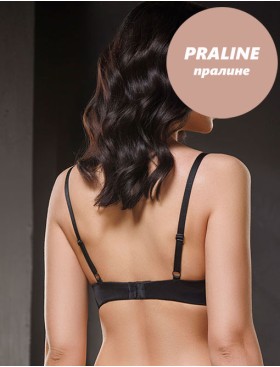 Гладкий бюстгальтер без косточек Mioocchi NAOMI 8314 praline, Цвет: praline (пралине), Размеры: 80D, изображение 2
