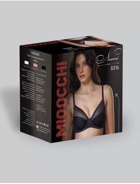 Бюстгальтер с уплотненными чашками Mioocchi NAOMI 8316 nero, Цвет: nero (черный), Размеры: 85D, изображение 8