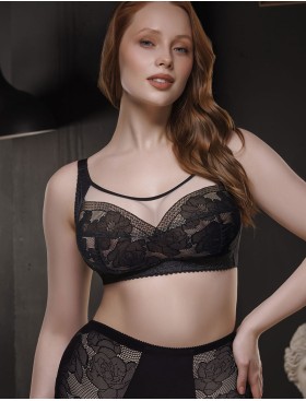 Бюстгальтер-топ без косточек Mioocchi AMANDA 8341 nero, Цвет: nero (черный), Размеры: 90D, изображение 5