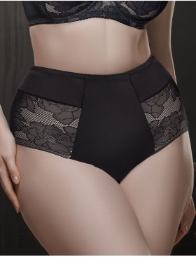 Высокие трусы слипы Mioocchi AMANDA 8441 nero, Цвет: nero (черный), Размеры: XL