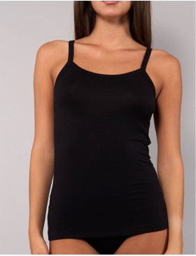 Майка на узких бретелях Sielei TODAY 6000 nero, Цвет: nero (черный), Размеры: 2XL