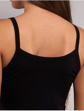 Майка на узких бретелях Sielei TODAY 6000 nero, Цвет: nero (черный), Размеры: 2XL, изображение 4