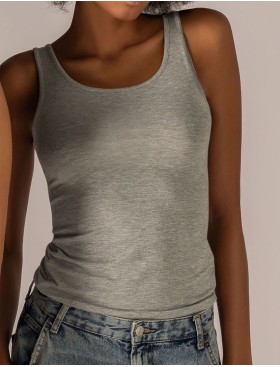 Майка из модала широкие бретели Sielei TODAY 6004 grigio melange, Цвет: grigio melange (серы, Размеры: 2XL