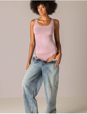 Майка из модала широкие бретели Sielei TODAY 6004 malva, Цвет: malva (лиловый), Размеры: 2XL, изображение 6