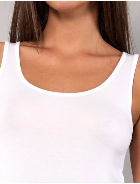 Майка из модала широкие бретели Sielei TODAY 6004 milk, Цвет: milk (молоко), Размеры: 2XL, изображение 3