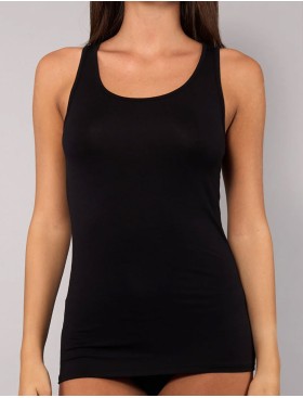 Майка из модала широкие бретели Sielei TODAY 6004 nero, Цвет: nero (черный), Размеры: 2XL