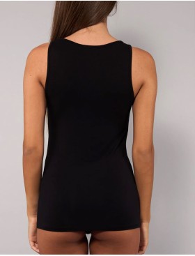 Майка из модала широкие бретели Sielei TODAY 6004 nero, Цвет: nero (черный), Размеры: 2XL, изображение 3