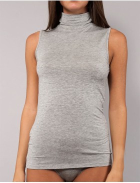 Майка с высоким воротом Sielei TODAY 6006 grigio melange, Цвет: grigio melange (серы, Размеры: M