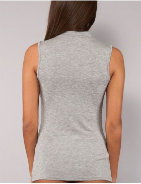 Майка с высоким воротом Sielei TODAY 6006 grigio melange, Цвет: grigio melange (серы, Размеры: M, изображение 3