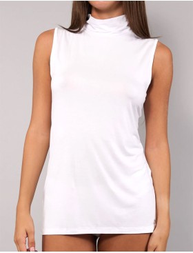 Майка с высоким воротом Sielei TODAY 6006 milk, Цвет: milk (молоко), Размеры: M