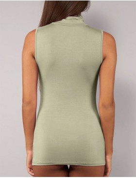 Майка с высоким воротом Sielei TODAY 6006 verde militare, Цвет: verde militare (зелё, Размеры: M, изображение 2