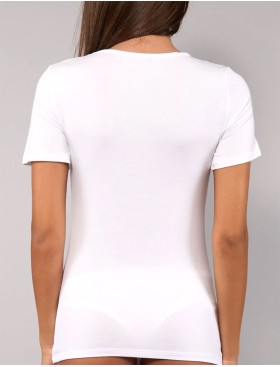 Женская футболка из модала Sielei TODAY 6008 milk, Цвет: milk (молоко), Размеры: M, изображение 5