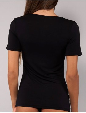 Женская футболка из модала Sielei TODAY 6008 nero, Цвет: nero (черный), Размеры: M, изображение 2