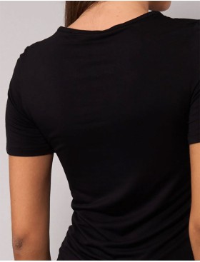 Женская футболка из модала Sielei TODAY 6008 nero, Цвет: nero (черный), Размеры: M, изображение 4