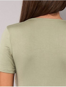 Женская футболка из модала Sielei TODAY 6008 verde militare, Цвет: verde militare (зелё, Размеры: M, изображение 5