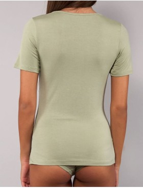 Футболка с коротким рукавом Sielei TODAY 6010 verde militare, Цвет: verde militare (зелё, Размеры: M, изображение 6