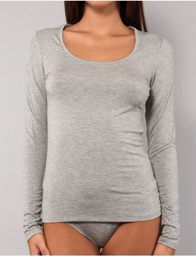 Футболка с длинным рукавом Sielei TODAY 6012 grigio melange, Цвет: grigio melange (серы, Размеры: M, изображение 3