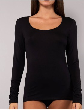 Футболка с длинным рукавом Sielei TODAY 6012 nero, Цвет: nero (черный), Размеры: M