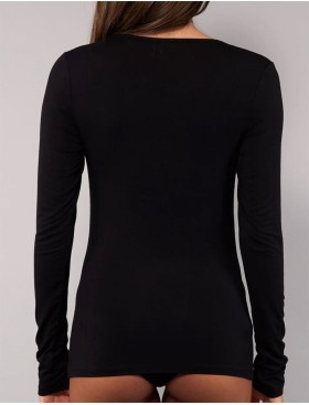 Футболка с длинным рукавом Sielei TODAY 6012 nero, Цвет: nero (черный), Размеры: M, изображение 4