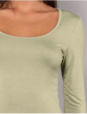 Футболка с длинным рукавом Sielei TODAY 6012 verde militare, Цвет: verde militare (зелё, Размеры: M, изображение 3